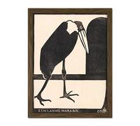 Artery8 Samuel Jessurun De Mesquita A Lame Marabou Artwork Framed Wall Art Print 18X24 Inch