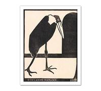 Artery8 Samuel Jessurun De Mesquita A Lame Marabou Artwork Framed Wall Art Print 18X24 Inch