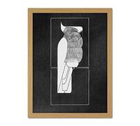 Artery8 Samuel Jessurun De Mesquita Picture Crown Cockatoo Artwork Framed Wall Art Print 18X24 Inch