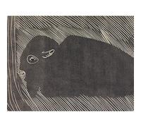 Artery8 Samuel Jessurun De Mesquita Reclining Bison Large Wall Art Poster Print Thick Paper 18X24 Inch