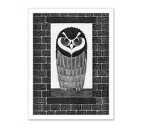 Artery8 Samuel Jessurun De Mesquita Ring Owl Artwork Framed Wall Art Print 18X24 Inch