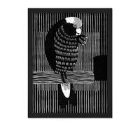 Artery8 Samuel Jessurun De Mesquita Rose Cockatoo Artwork Framed Wall Art Print 18X24 Inch