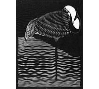 Artery8 Samuel Jessurun De Mesquita Whitenecked Crane Large XL Wall Art Canvas Print