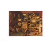 Artery8 Samuel Morse Louvre Gallery Paris France Canvas Wall Art Print in Brown | Size: W24" x H32" Artery8 Brown W24" x H32"