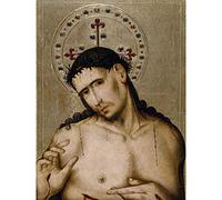 Artery8 Sanchez Christ Man Sorrows Painting Premium Wall Art Canvas Print 18X24 Inch