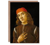 Artery8 Sandro Botticelli Art Card Portrait of a Youth
