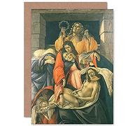 Artery8 Sandro Botticelli Lamentation Over The Dead Christ Fine Art Greeting Card Plus Envelope Blank Inside