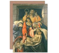 Artery8 Sandro Botticelli Lamentation Over The Dead Christ Fine Art Greetings Card Artery8 Multicolor
