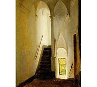 Artery8 Sargent Staircase C1878 Painting Art Print Canvas Premium Wall Decor Poster Mural