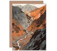 Artery8 Scaffel Pike Hiking Trail Rocky Mountain Landscape Travel Birthday Sealed Greeting Card Plus Envelope Blank inside