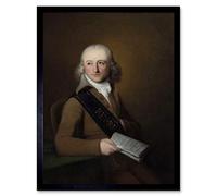 Artery8 Scheffer Portrait Leonard Van Der Voort Painting Art Print Framed Poster Wall Decor 12x16 inch