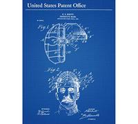 Artery8 Schutt Protective Face Mask 1904 Patent Plan Unframed Wall Art Print Poster Home Decor Premium