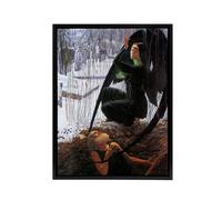 Artery8 Schwabe Death & Grave Digger Framed Canvas Wall Art Print | Size: W12" x H16" Artery8 Multicolor W12" x H16"