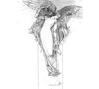 Artery8 Schwabe The Idea Angel Illustration Large Wall Art Poster Print Thick Paper 18X24 Inch