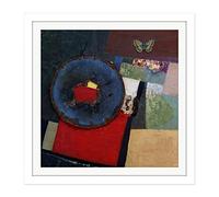 Artery8 Schwitters Dada Maraak Variation I Merzbild 1930 Square Wooden Framed Wall Art Print Picture 16X16 Inch