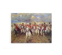 Artery8 Scotland Forever Battle Waterloo Canvas Wall Art Print | Size: W24" x H32" Artery8 Multicolor W24" x H32"