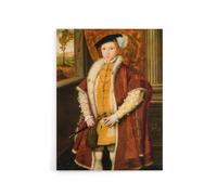 Artery8 Scrots Edward VI Tudor England King Canvas Wall Art Print | Size: W12" x H16" Artery8 Multicolor W12" x H16"