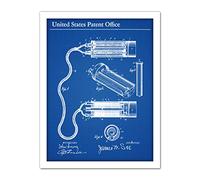Artery8 See Electro Therapeutic Apparatus 1882 Patent Plan Artwork Framed Wall Art Print 18X24 Inch