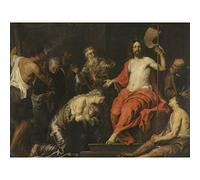 Artery8 Seghers Christ And Penitent Sinners Painting Premium Wall Art Canvas Print 18X24 Inch