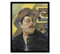 Artery8 Self Portrait in a Hat Paul Gauguin Framed Wall Art Print | Size: A4 Artery8 Multicolor A4