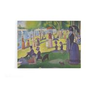 Artery8 Seurat Sunday Afternoon Island Canvas Wall Art Print | Size: W24" x H32" Artery8 Multicolor W24" x H32"