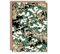 Artery8 Shin Bijutsukai Japanese Art Card Abstract Floral Forest Pattern