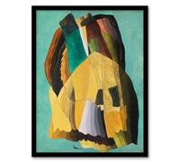 Artery8 Shore Road Abstract Coastal Landscape Dove Framed Wall Art Print | Size: A4 Artery8 Multicolor A4