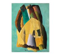 Artery8 Shore Road Abstract Coastal Landscape Dove Wall Art Poster Print | Size: W18" x H24" Artery8 Multicolor W18" x H24"