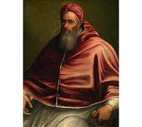 Artery8 Sicciolante Pope Julius Iii Paul Iii Painting Premium Wall Art Canvas Print 18X24 Inch