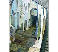 Artery8 Sicurezza Alley Of Itri Painting Unframed Wall Art Print Poster Home Decor Premium