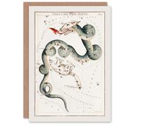Artery8 Sidney Hall Art Card Draco and Ursa Minor Constellation