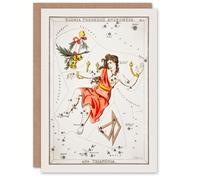 Artery8 Sidney Hall Art Card Vintage Andromeda Constellation Illustration
