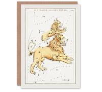 Artery8 Sidney Hall Art Card Vintage Leo Constellation Illustration