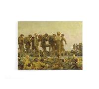 Artery8 Singer Sargent Gassed WWI Blinded Soldiers Canvas Wall Art Print | Size: W24" x H32" Artery8 Multicolor W24" x H32"