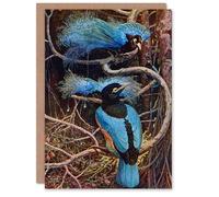 Artery8 Sir Henry Hamilton Johnston Art Card Blue Bird of Paradise