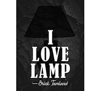 Artery8 Slate Quote Brick I Love Lamp Art Print Canvas Premium Wall Decor Poster Mural
