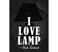 Artery8 Slate Quote Brick I Love Lamp Premium Wall Art Canvas Print 18X24 Inch