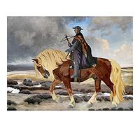 Artery8 Slott Moller Niels Ebbesen Horse Danish Painting Art Print Canvas Premium Wall Decor Poster Mural