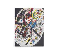 Artery8 Small Worlds III Abstract Painting Kandinsky Canvas Wall Art Print in Black | Size: W18" x H24" Artery8 Black W18" x H24"