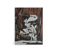 Artery8 Smelt Brook Falls Landscape Marsden Hartley Canvas Wall Art in Brown | Size: W18" x H24" Artery8 Brown W18" x H24"