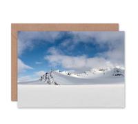 Artery8 Snowy Mountains Winter Landscape Holiday Travel Card Artery8 Multicolor