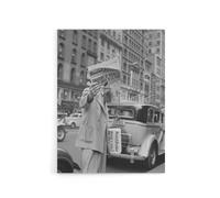 Artery8 Social Justice Newsboy Dorothea Lange Canvas Wall Art Print in Grey | Size: W12" x H16" Artery8 Grey W12" x H16"