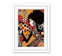 Artery8 Soul Music Singer Multicoloured Dots Pattern Artwork Framed Wall Art Print 18X24 Inch