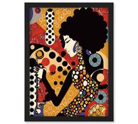 Artery8 Soul Music Singer Multicoloured Dots Pattern Wall Art Print - A4 Size