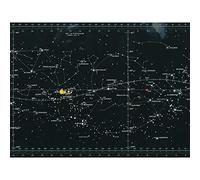 Artery8 Space CSM-TEC Apollo 11 Star Chart Map Galaxy Premium Wall Art Canvas Print 18X24 Inch