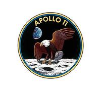 Artery8 Space NASA Apollo 11 Mission Emblem Badge Patch Art Print Canvas Premium Wall Decor Poster Mural