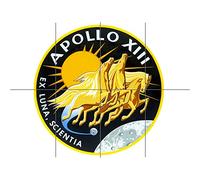 Artery8 Space NASA Apollo 13 Mission Emblem Badge Patch XL Giant Panel Poster (8 Sections)