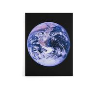 Artery8 Space NASA Earth Apollo 17 Blue Marble Canvas Wall Art Print | Size: W24" x H32" Artery8 Blue W24" x H32"