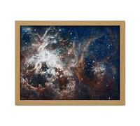 Artery8 Space Nasa Esa Hubble Tarantula Nebula Artwork Framed Wall Art Print 18X24 Inch