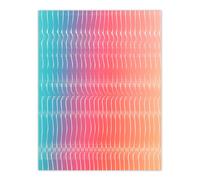 Artery8 Spectrum Shift No 1 Turquoise To Tangerine Abstract Artwork Unframed Wall Art Print Poster Home Decor Premium | Size: W24" x H32" Artery8 Multicolor W24" x H32"